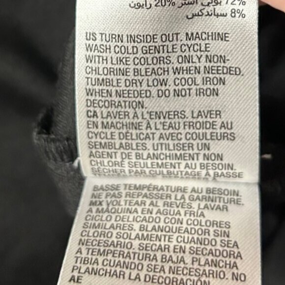 INC International Concepts black leggings w pearl bead accents - Picture 5 of 9